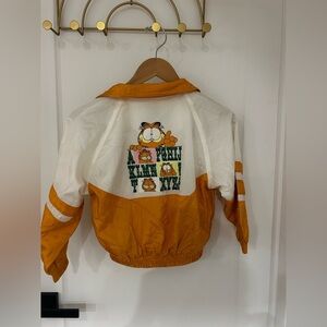 VINTAGE Garfield Kids Windbreaker- Size M